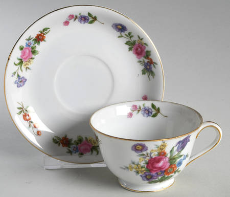 Dresden Footed Cup & Saucer Set