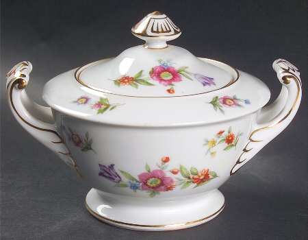 Dresden Sugar Bowl & Lid