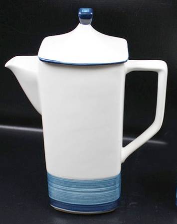 Indigo Coffee Pot & Lid