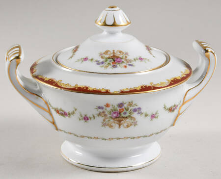 Regency Red Sugar Bowl & Lid