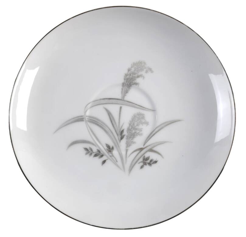 Silver Wheat Saucer