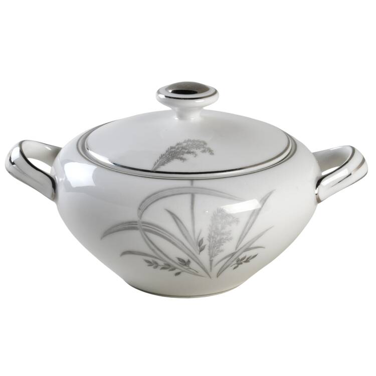 Silver Wheat Sugar Bowl & Lid