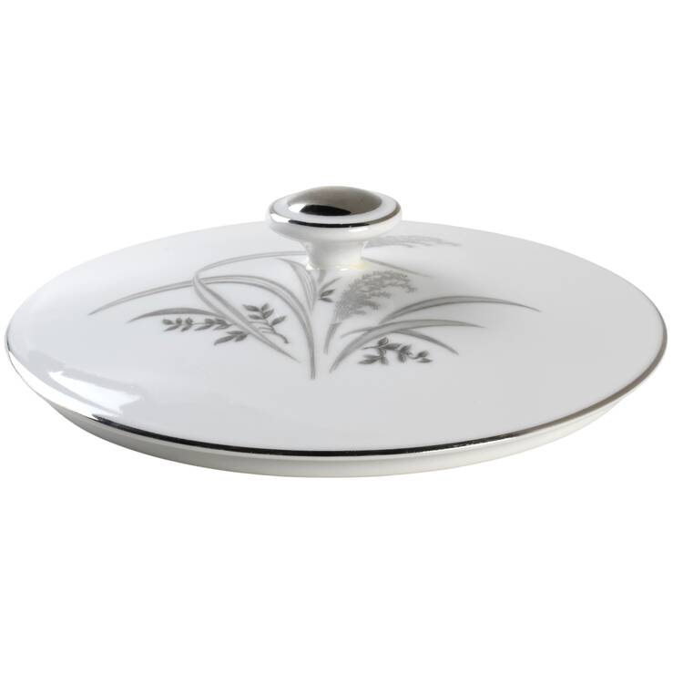 Silver Wheat Lid for Round Vegetable