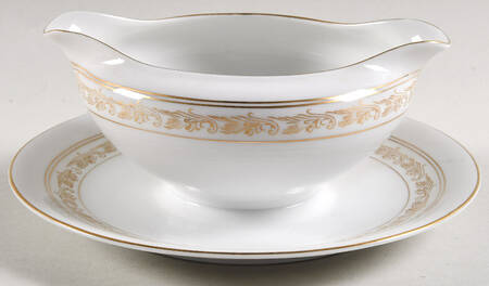 Tara Gravy Boat with Attached Underplate
