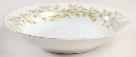 Tea Rose Rim Soup Bowl