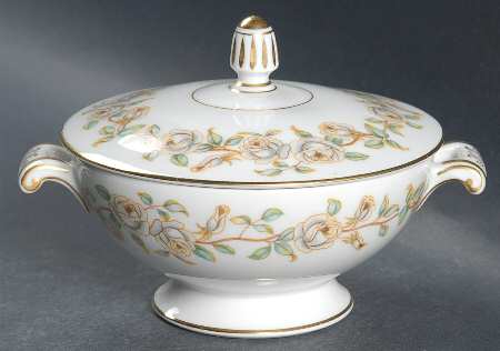 Tea Rose Sugar Bowl & Lid