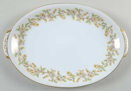Tea Rose 12" Oval Serving Platter