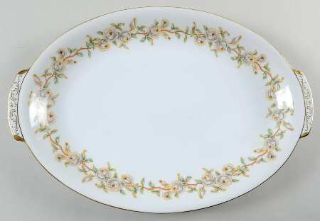 Tea Rose 15" Oval Serving Platter