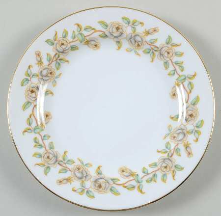 Tea Rose Salad Plate