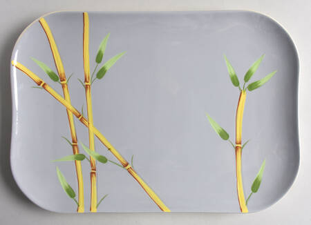 Bambu Gray 13" Oval Serving Platter