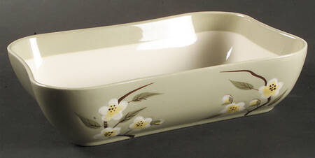 Blossom Celadon 8" Oval Vegetable Bowl