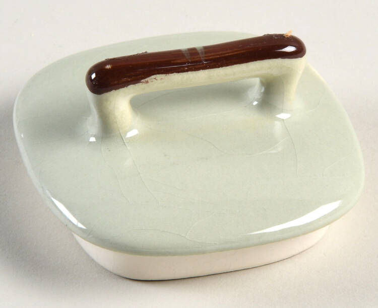 Blossom Celadon Lid for Sugar Bowl