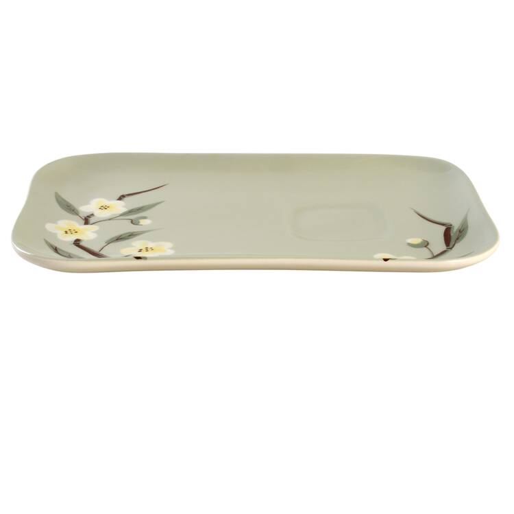 Blossom Celadon Snack Plate