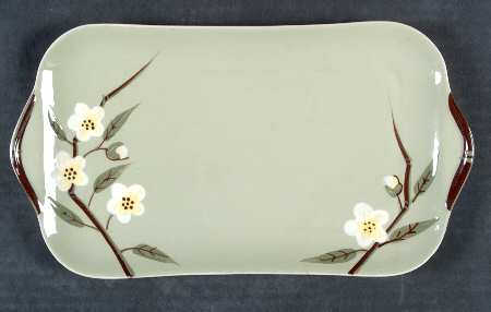 Blossom Celadon Large Sandwich Tray