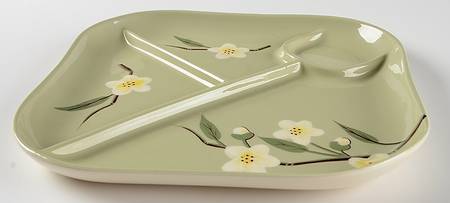 Blossom Celadon Snack Plate