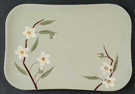Blossom Celadon 11" Oval Serving Platter