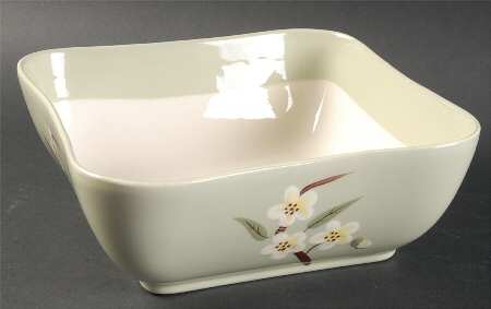 Blossom Celadon 8" Square Vegetable Bowl