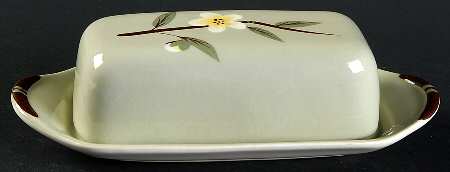 Blossom Celadon 1/4 Lb Covered Butter