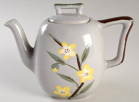 Blossom Gray Teapot & Lid