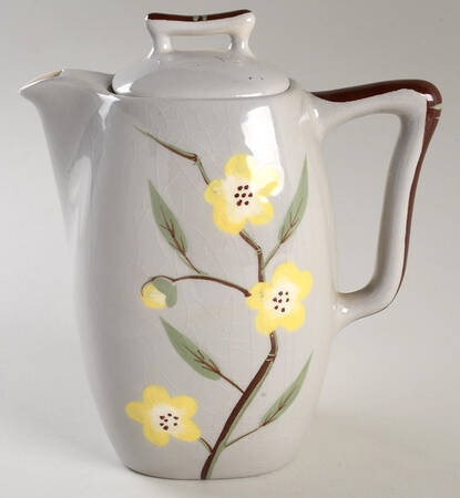 Blossom Gray Coffee Pot & Lid
