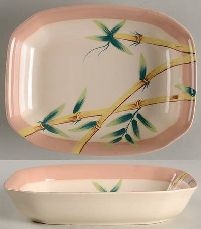 Malay Bambu 9" Oval Vegetable Bowl
