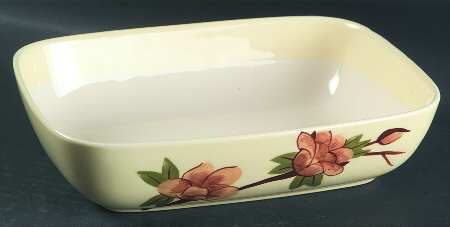 Rose Yellow 8" Oval Vegetable Bowl