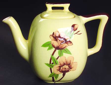 Rose Yellow Teapot & Lid
