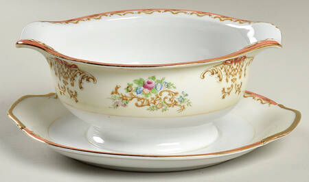 WEX1 Gravy Boat with Attached Underplate