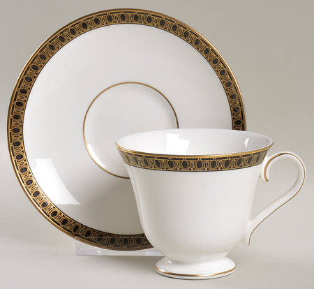 Ashworth Footed Cup & Saucer Set