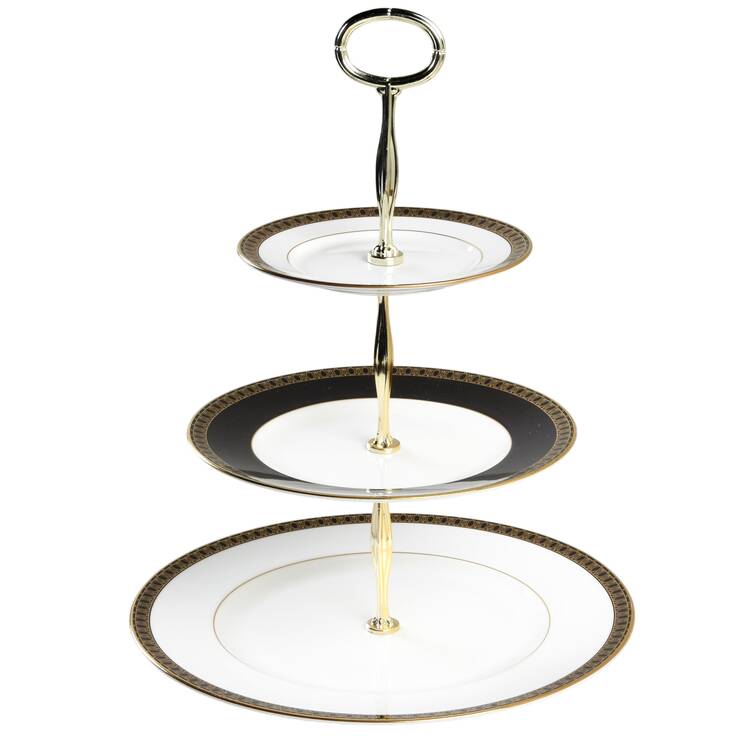 Ashworth 13 7/8"-14 1/4" 3-Tiered Serving Tray(DP,SP,BB) HC