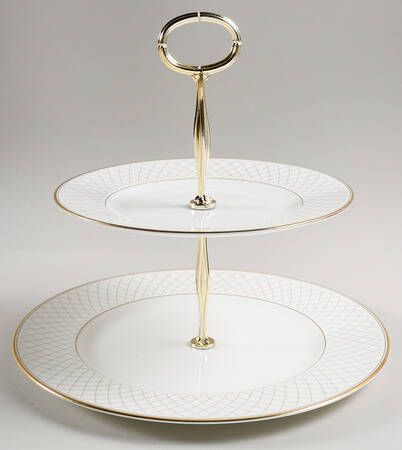 Crosshaven 6 5/8"-10"  2 Tiered Serving Tray (Dp, Sp) HC