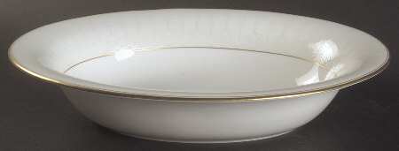 Lismore Gold 9" Oval Vegetable Bowl