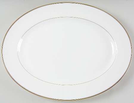 Lismore Gold 15" Oval Serving Platter