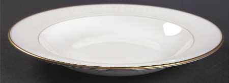 Lismore Gold Large Rim Soup Bowl