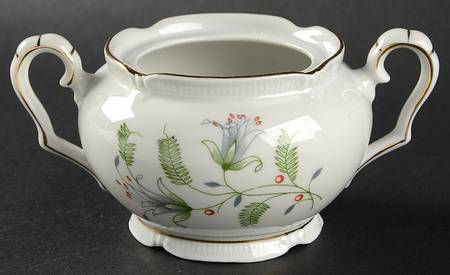 B. Fern (Scalloped) Sugar Bowl No Lid