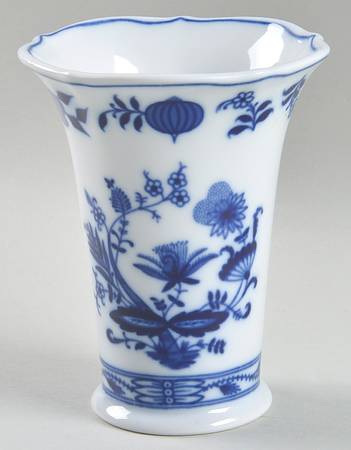 Blue Onion 5" Vase