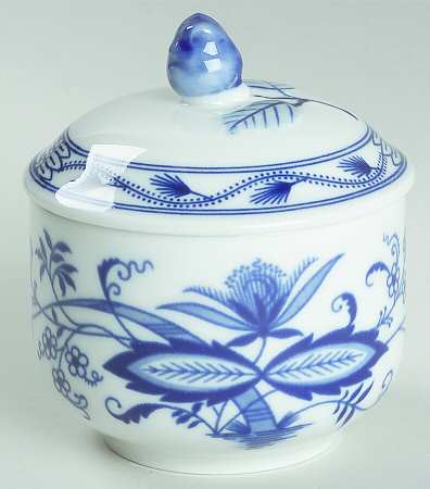Blue Onion Sugar Bowl & Lid