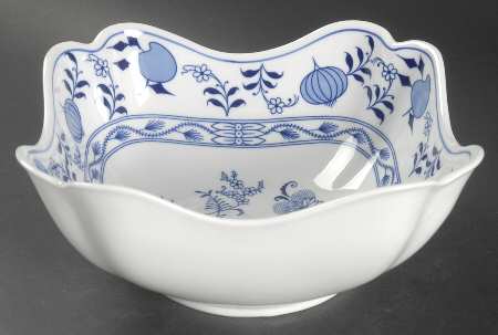 Blue Onion 8" Square Vegetable Bowl