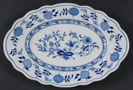Blue Onion 13" Oval Serving Platter