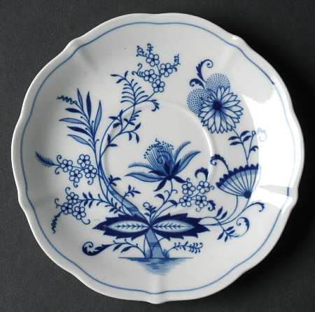 Blue Onion Saucer for Cream Soup Bowl