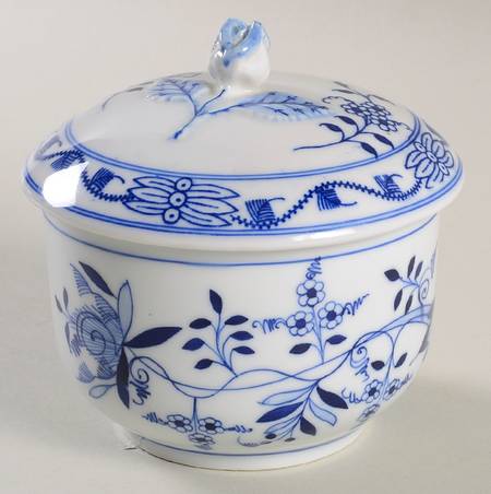 Blue Onion Sugar Bowl & Lid
