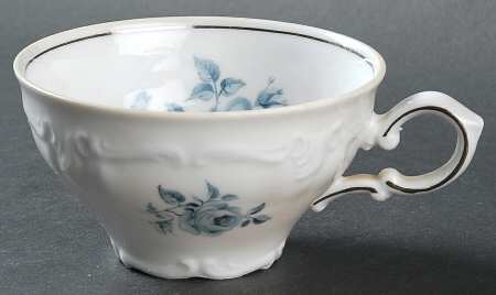 Blue Rose Flat Cup