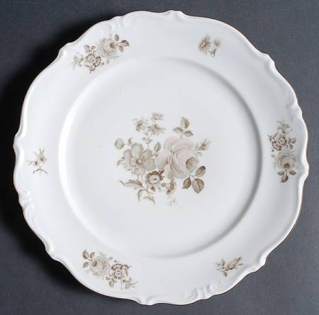 Dawn Rose (Gold Trim) Dinner Plate