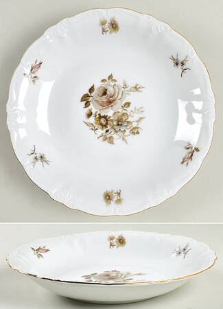 Dawn Rose (Gold Trim) Coupe Soup Bowl