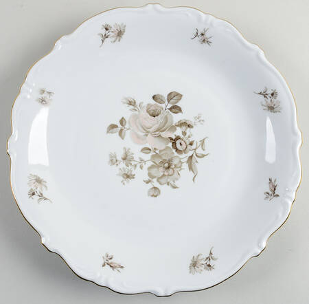 Dawn Rose (Gold Trim) 12" Chop Plate (Round Platter)