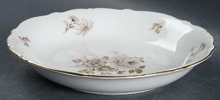 Dawn Rose (Gold Trim) Coupe Soup Bowl