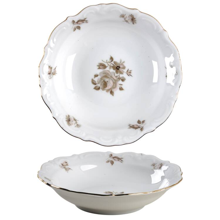 Dawn Rose (Gold Trim) Fruit/Dessert (Sauce) Bowl