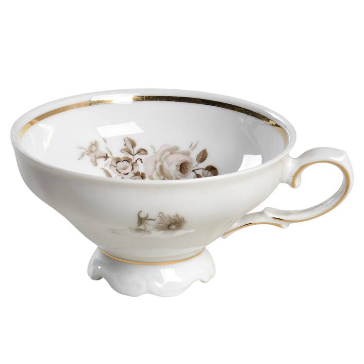 Dawn Rose (Gold Trim) Footed Cup