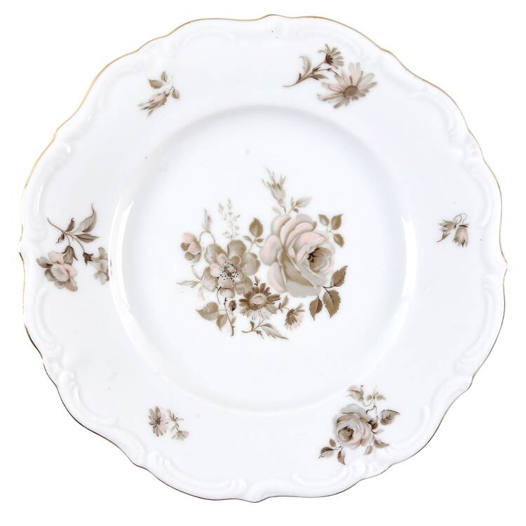 Dawn Rose (Gold Trim) Salad Plate