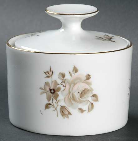 Dawn Rose Sugar Bowl & Lid